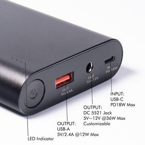 Batterie externe DC 10400 mAh à prix d'usine, haute capacité, charge rapide PD25W, en alliage d'aluminium - Product Image 4