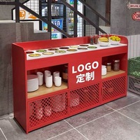 Station de condiments en acier inoxydable pour bar à sauces, idéale pour les restaurants de hot pot et le service de restauration