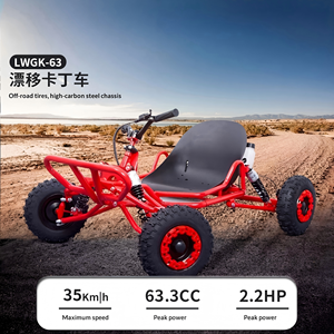 Kart cross tout-terrain à <span class=keywords><strong>essence</strong></span> 63,3 cm³ pour enfants, <span class=keywords><strong>mini</strong></span> véhicule de course pour jeunes, divertissement en plein air et conduite sécurisée à 35 km/h - Product Image 6