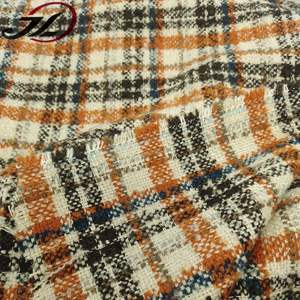 Hete Verkoop Zware Dobby Tweed Kleurrijke Geweven Polyester Geruit Stof Voor Jas, Jurk, Tas Blazer - Product Image 4