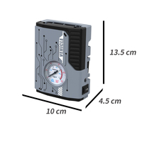 Pompe à air pour voiture 12V DC, manomètre ABS, gonfleur de pneus, cordon long de 3 m, compresseur d'air portable, gonflage des pneus