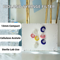 Filtre à seringue 4/13/25 mm 0,1/0,22/0,45 µm, membrane CA, filtre de laboratoire stérile, fabriqué en Chine
