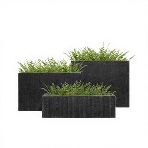 Nordic <b>Square</b> Simple Eco-Friendly Flower <b>Pots</b> Planter Indoor Outdoor Floor Use Glass Fiber Reinforced Plastic Hand Home Garden - Product Image 4