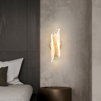 Nouvelle Lampe Murale LED 2025 en Acrylique Style Moderne et Simple pour Chambre d'Hôtel, Chevet, Salon, Fond de Canapé TV