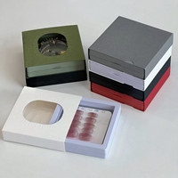 Boîte à bijoux anti-ternissement avec tiroir transparent en PE, gaufrage, écologique, personnalisable, présentoir aseptique pour bijoux et lunettes