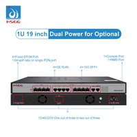 HSGQ-XE04R 19ich 1U 10G 4 Puertos EPON OLT Soporte de Gestión HTTP/NMS/TELNET/SSH