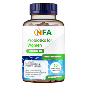 Complément alimentaire à base de plantes personnalisé, probiotiques pour femmes, capsules avec probiotiques, complément alimentaire pour la santé digestive, capsules - Product Image 1