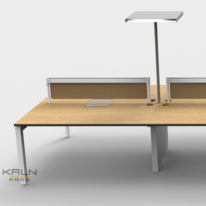 Thiết kế hiện đại nội thất văn phòng MFC melamine phải đối mặt với bảng 6 người nhân viên bàn làm việc cho không gian nhỏ - Product Image 4