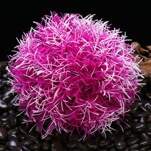 Pecera paisaje decoración medio círculo simulación planta musgo bola plástico Artificial agua <span class=keywords><strong>falsa</strong></span> hierba - Product Image 6