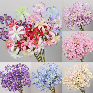 Fleurs de lys sauvages artificielles, 3 têtes, en soie, faites à la main, pour mariage, décoration de la maison, arrangements floraux - Product Image 4