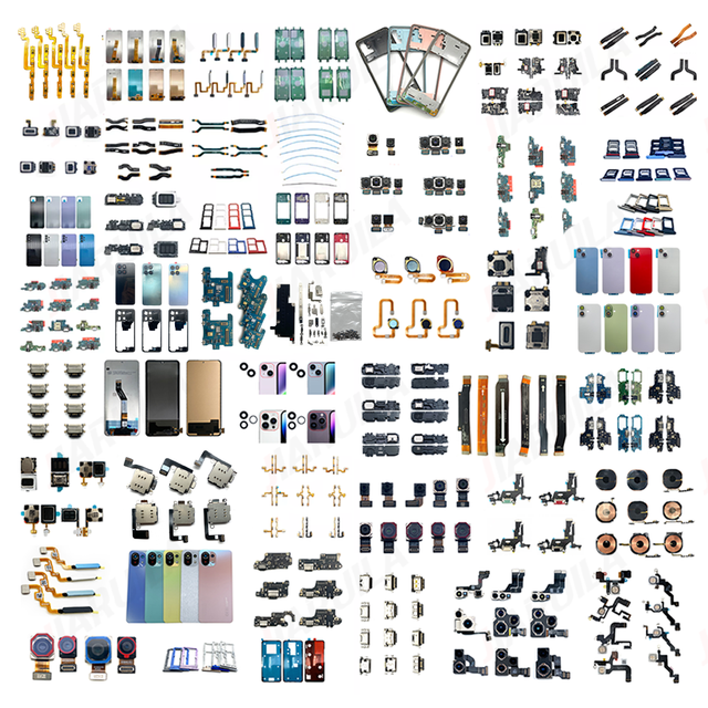 Bulk Discounts Rear Cover Camera Lens Glass LCD Front Glass Middle Frame Full Screws Kit Fingerprint Mobile Phone Flex Cable