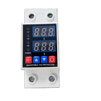 Disjoncteur miniature de protection contre les surtensions à usage industriel, 220V 63A, 2 pôles, montage sur rail, avec interrupteur à bouton