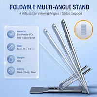 Support de téléphone pliable en ABS, support de bureau télescopique réglable pour iPhone 18 17 16 15 Pro Max S26 Ultra, tablette, diffusion en direct