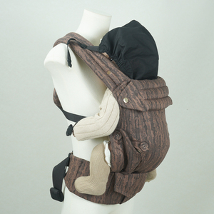<span class=keywords><strong>Porte</strong></span>-bébé ergonomique en coton et lin, dissipant la chaleur, de luxe, type écharpe annulaire, capacité de charge 15 kg, 0-3 ans, doux et confortable, rangement facile - Product Image 2