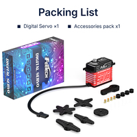 Servomoteur numérique Feetech FT850M 7.4V 50kg à couple élevé 180 degrés pour voiture RC, bateau, avion, bras robotique, modèle industriel