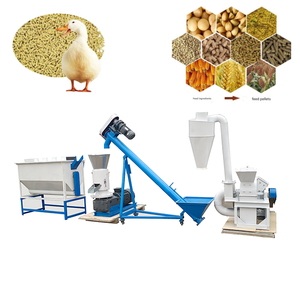 1~2T/H Complete Animal <b>Feed</b> Pellet Processing Machine <b>Feed</b> Production Line of Chicken Cattle Horse - Product Image 1