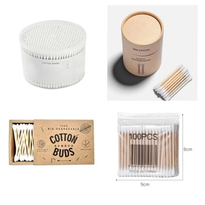 Hisopos de Algodón Orgánicos Naturales de Bambú de Doble Cabeza Redonda, Fabricados por OEM - Product Image 5