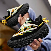 Chaussures de course décontractées tendance pour hommes, baskets à semelle épaisse, style papa, avec logo personnalisé, pour couple