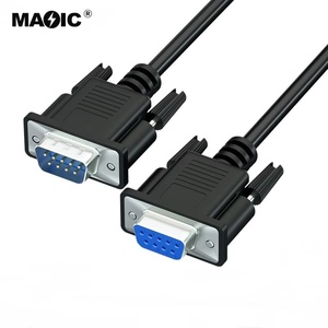 Bán buôn màu đen 1m 2m 3m <span class=keywords><strong>DB9</strong></span> RS232 cáp mở rộng cho máy tính máy in và máy quét - Product Image 3