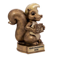 Trofeo de Resina Personalizado WeiVista con Forma de Mofeta Divertida, Premio de Humor con Opciones de Grabado Personalizado para Premios de Bromas Divertidas