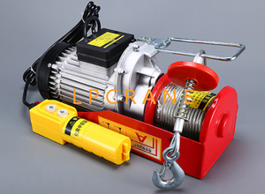 1t katrol listrik mikro 220V, mobil olahraga Crane kecil kendali jarak jauh dekorasi lift inti mesin Motor 0.5T - Product Image 4