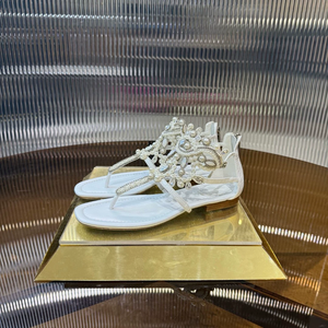 Sandales de luxe originales personnalisées pour femmes, style romain bohème Feng Shui, avec bijoux incrustés de diamants, à clipser sur le <span class=keywords><strong>pied</strong></span> ou à porter avec les doigts apparents - Product Image 2
