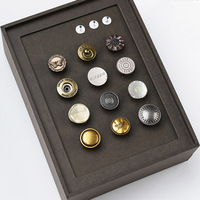 Bouton en métal gaufré personnalisé Rivets de bouton en jean accessoires de vêtement d'usine vintage avec motif de logo étoile coeur en diamant