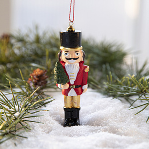 Explosiones transfronterizas 10CM resina Cascanueces soldado colgante estilo de dibujos animados diseño personalizado <span class=keywords><strong>accesorios</strong></span> para árboles de Navidad - Product Image 2