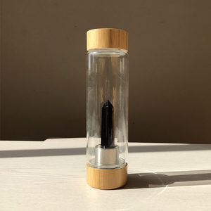 Amazons usine Elixir pierre précieuse guérison tomate odo kawai <span class=keywords><strong>gourde</strong></span> enfant 2022 Rose Quartz puce pierre tombée cristal bouteille d'eau - Product Image 5