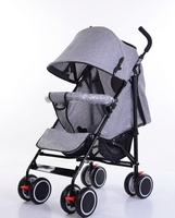 Poussette parapluie quatre roues de haute qualité et économique, ultra-légère, pour bébés de 3 mois et plus, avec positions assise et allongée, l'accessoire de marche indispensable.