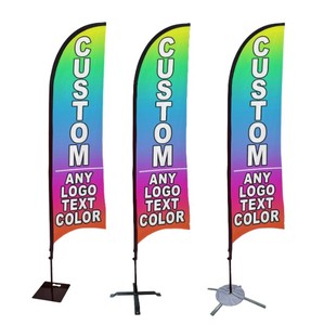Base de mât de drapeau carré extérieur personnalisée en forme de goutte d'eau pour la publicité sur la plage, drapeaux et bannières promotionnels haut de gamme - Product Image 1