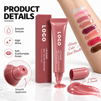 Gloss à lèvres repulpant RTS 10ml en tube souple, haute brillance, hydratant, 8 teintes, faible MOQ 1 pièce, vente en gros, logo personnalisé