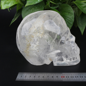 Bán Buôn Tự Nhiên Tay Chạm Khắc Rõ Ràng Thạch Anh Hộp Sọ Sọ Pha Lê Cho Trang Trí Nội Thất - Product Image 3