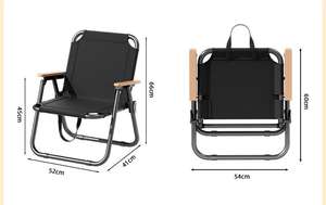 Leisure Portable High Quality Modern Oxford Custom Logo Moon <b>Lightweight</b> Folding Camping <b>Beach</b> Picnic <b>Chair</b> Outdoor Furniture - Product Image 5