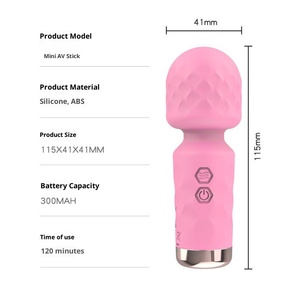 Mini baguette AV, stimulateur du point G, vibrateur alimenté par USB, bâton de massage pour couples, préliminaires, jouets sexuels, étanche, 2 heures d'autonomie, vente en gros - Product Image 4