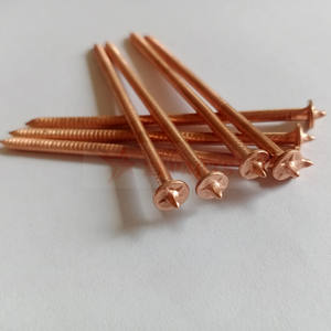 Pinos de Solda em Aço M 3 X 65 MM com Revestimento de Cobre e Zinco, Haste Lisa para Uso em Estaleiros - Product Image 2