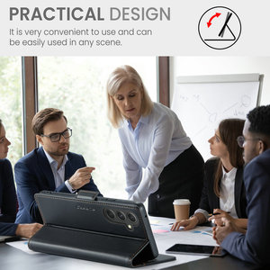 CaseMe Top Rank <span class=keywords><strong>para</strong></span> <span class=keywords><strong>Samsung</strong></span> <span class=keywords><strong>Galaxy</strong></span> A54 fundas con ranuras <span class=keywords><strong>para</strong></span> tarjetas de crédito inalámbricas desmontables funda <span class=keywords><strong>para</strong></span> <span class=keywords><strong>Samsung</strong></span> A54 Funda de cuero - Product Image 5
