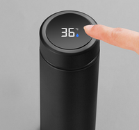 Kingze, vaso aislado de acero inoxidable personalizado, pantalla Led, Control de temperatura, botella de agua inteligente de 500ml