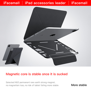 เคสแท็บเล็ตใหม่ ifacemall รองรับเคสหนังคุณภาพสูงแนวนอนและแนวตั้งสำหรับ <span class=keywords><strong>iPad</strong></span> Air 13 2024 <span class=keywords><strong>M2</strong></span> <span class=keywords><strong>Pro</strong></span> 12.9 <span class=keywords><strong>2022</strong></span> 2021 - Product Image 5