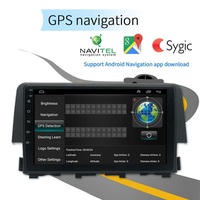 Lecteur DVD de voiture Android Jiawell, GPS, audio vidéo, radio Android, musique FM, lien téléphonique, Wifi, BT, navigation pour Honda Civic 2016-2019