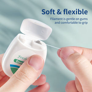 Özelleştirilmiş 50m renkli ipi meyve naylon Conut Polyester akıllı ipi aromalı Vegan mumlu genişleyen diş ipi - Product Image 4