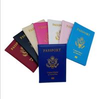 Personalisierter Schlanker Maßgefertigter Logo-Blanko-PU-Leder USA-Passhalter