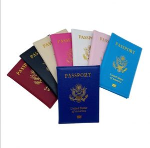Porte-passeport personnalisé en cuir PU fin avec logo sur mesure, fabriqué aux États-Unis - Product Image 1