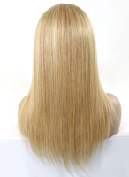 Perruque médicale en cheveux humains Remy chinois alignés, qualité silicone antidérapant, entièrement nouée à la main, sans colle, pour la perte de cheveux due au cancer et à l'alopécie