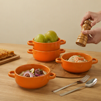 Casserole en terre cuite émaillée écologique pour cuisinière à gaz sans couvercle