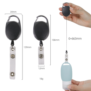 Riutilizzabile porta bottiglie per mani e disinfettante in Silicone in Silicone piccolo formato da viaggio contenitori con portachiavi o moschettone - Product Image 6