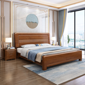 Dazhang Jiaju Chinese Style Solid Wood Low <b>Box</b> <b>Bed</b> 1.8m <b>Double</b> Storage with Gas Pressure Drawer for Children Adults & Seniors - Product Image 2