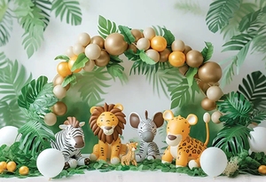 Photographie fond Safari Jungle forêt <span class=keywords><strong>animaux</strong></span> bois enfant fête d'anniversaire Portrait décor toile <span class=keywords><strong>de</strong></span> fond <span class=keywords><strong>Photo</strong></span> Studio - Product Image 2