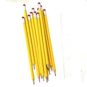 Lápices clásicos amarillos número <span class=keywords><strong>2</strong></span> con borrador rojo Lápiz hexagonal HB Lápices de madera baratos a granel con logotipo impreso personalizado - Product Image 6
