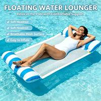 Meilleures ventes transfrontalières : Matelas flottant gonflable pour adulte, pliable, avec dossier, à rayures, pour une personne, Zhejiang